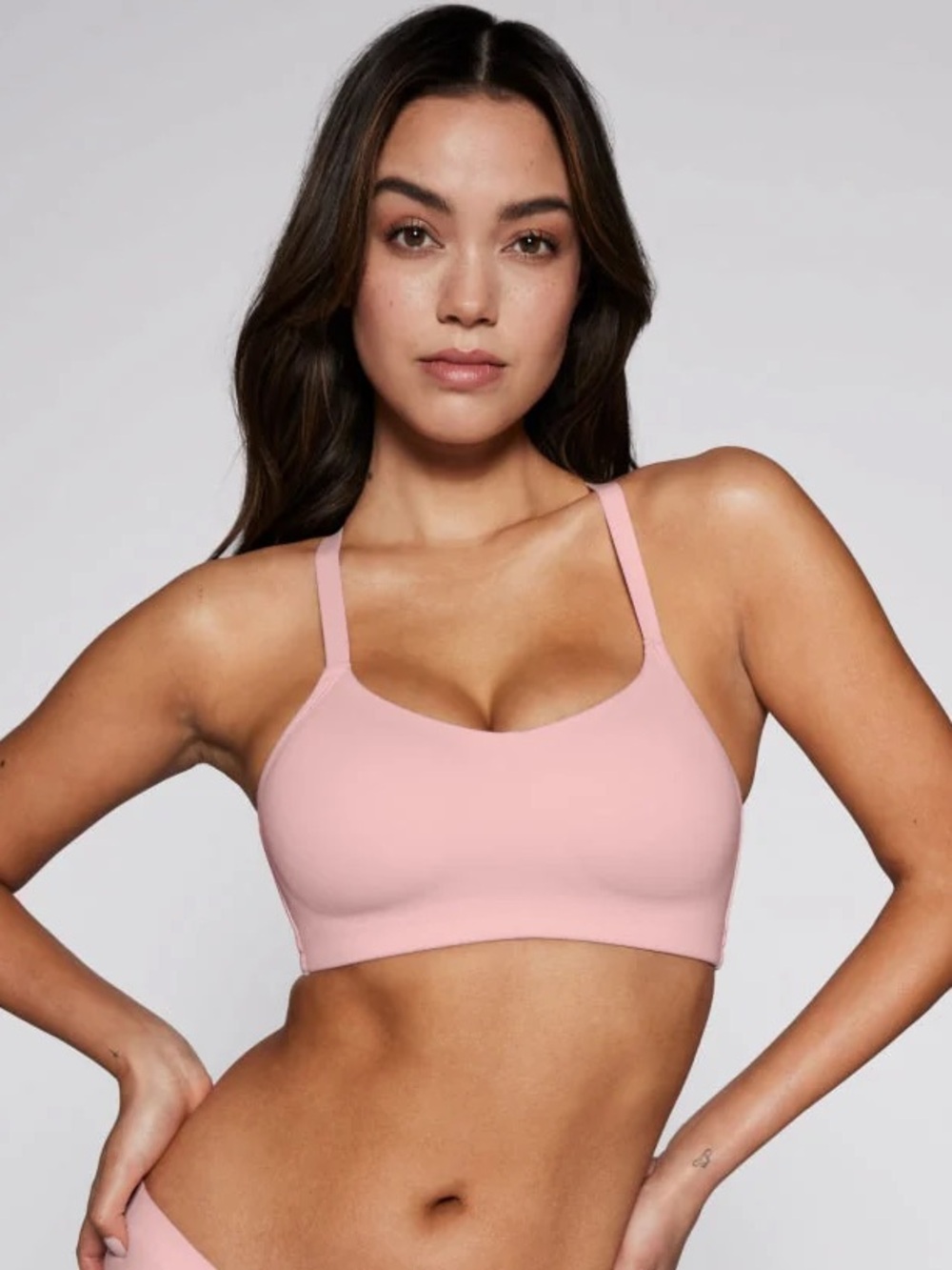 NWT Knix The One&Only Scoop Bra Rose Pink Wireless Bra Soft Stretch Comfort